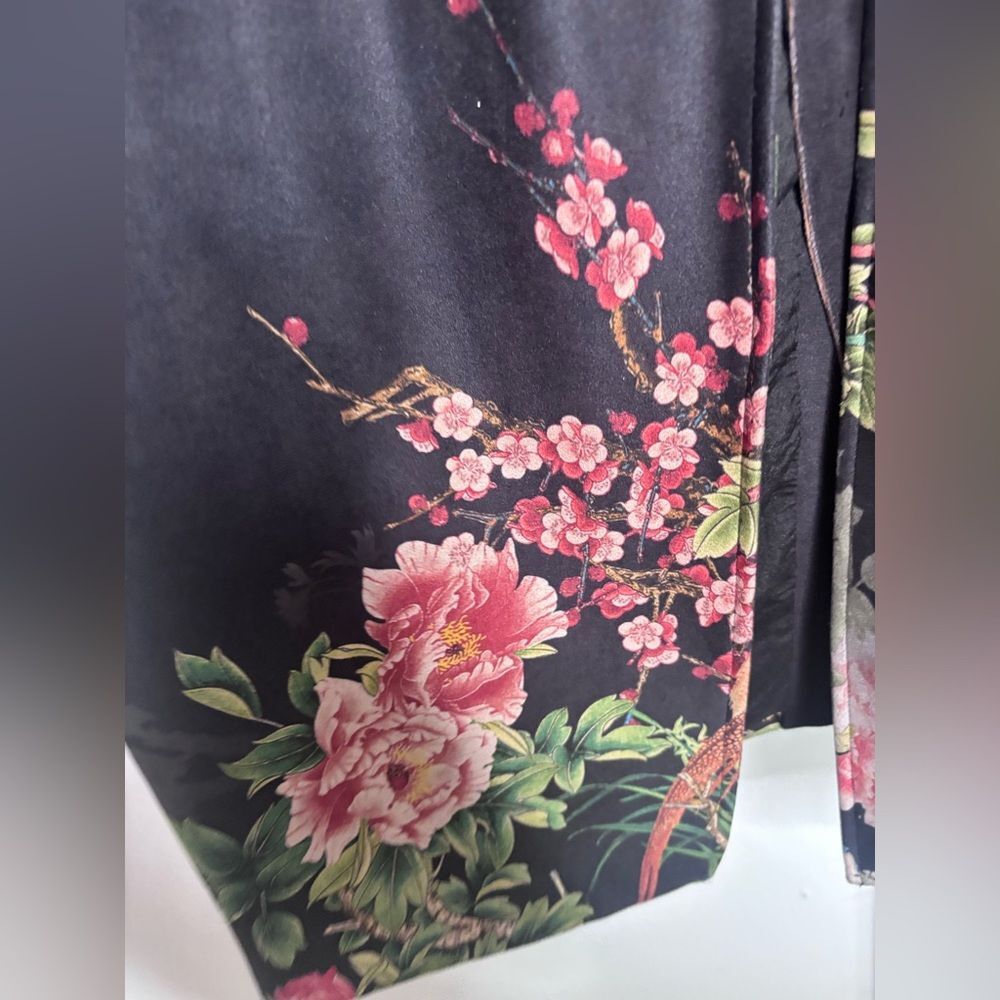 Anthropologie Solitaire Faux Suede Floral Coat - Picture 7 of 9